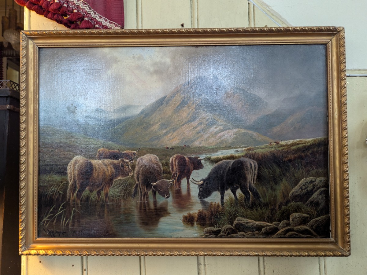 William Perring Hollyer (1834-1922)- Oil On Canvas